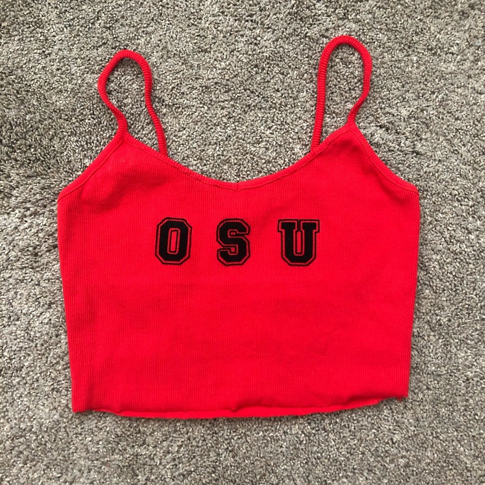 Ohio State University Handmade Gameday Croptop OSU